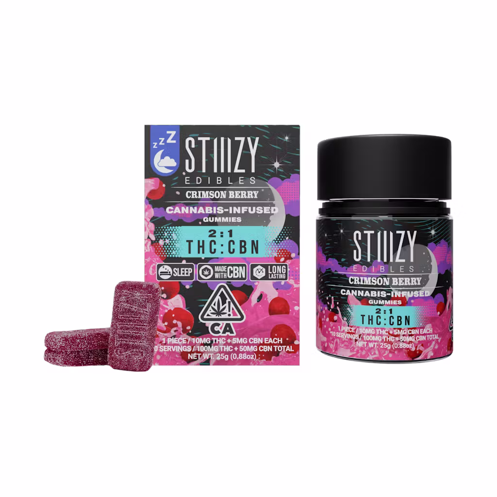 Second image of Stiiizy - Sleep Crimson Berry THC 100mg | CBN 50mg Gummies