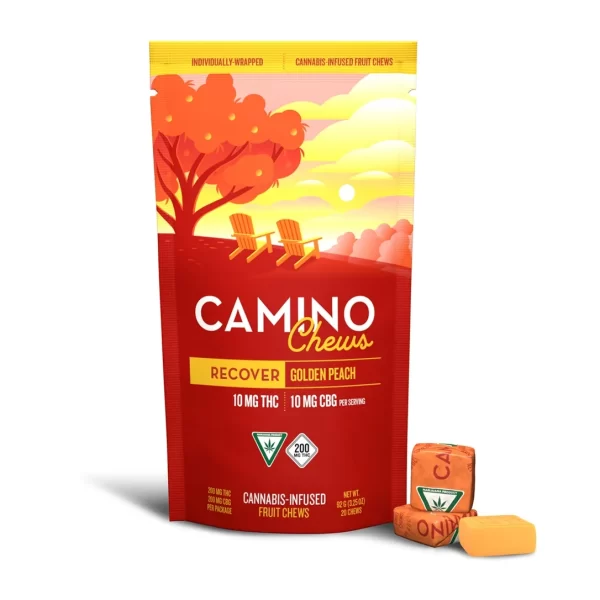 Camino 'Recover' Golden Peach Fruit Chews Main.webp
