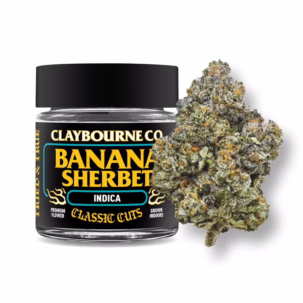 Second image of ClayBourne Co. Banana Sherbet 3.5g - Classic Cuts