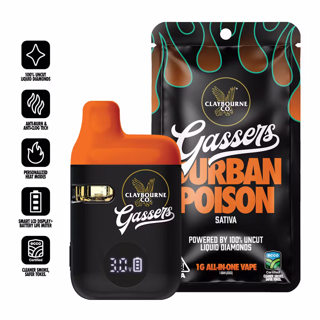 Second image of Gassers - Durban Poison 1g - AIO Liquid Diamonds Vape