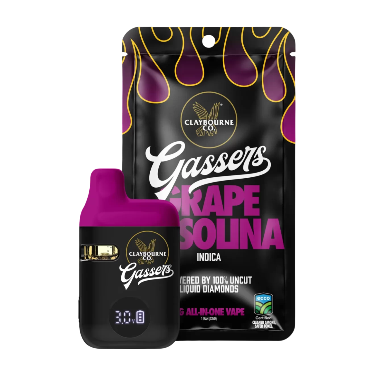 Gassers - Grape Gasolina 1g AIO Liquid Diamonds Vape