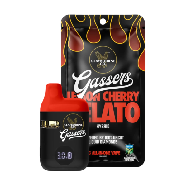 Gassers - Lemon Cherry Gelato 1g AIO Liquid Diamonds Vape
