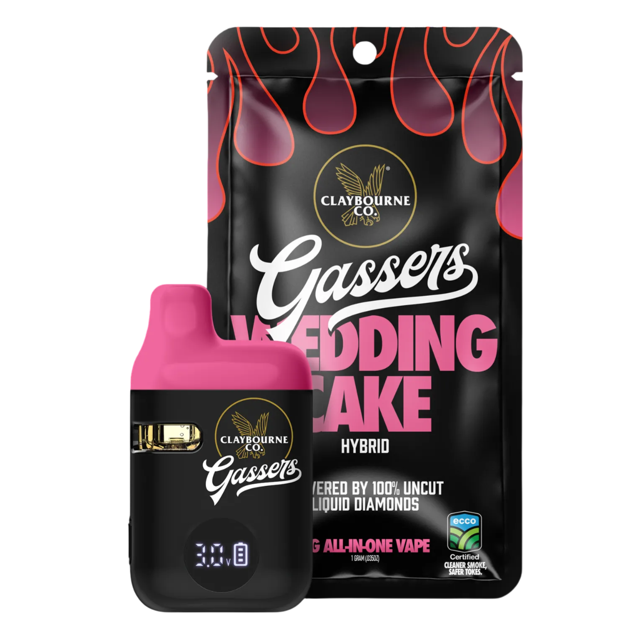 Gassers - Wedding Cake 1g AIO Liquid Diamonds Vape