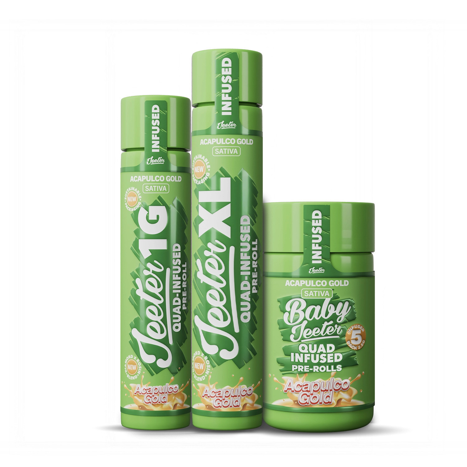Jeeter Acapulco Gold - Quad-Infused Pre-rolls
