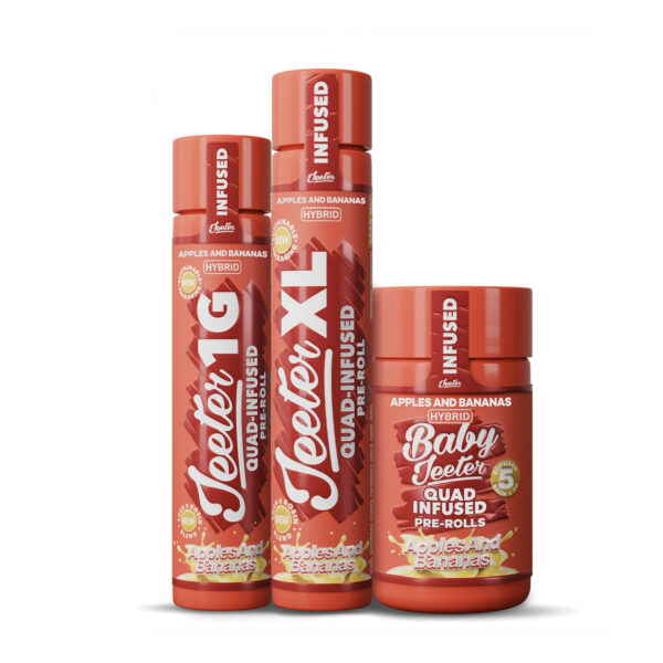 Jeeter Apples and Bananas - Quad-Infused Pre-rolls