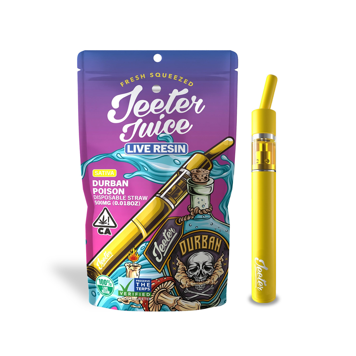 Jeeter Durban Poison 500mg Vape - Concentrates