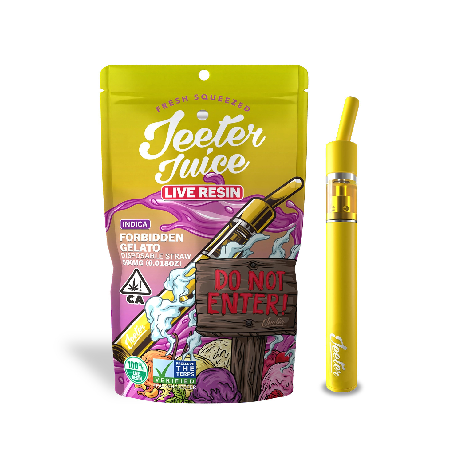 Jeeter Forbidden Gelato 500mg Vape - Concentrates