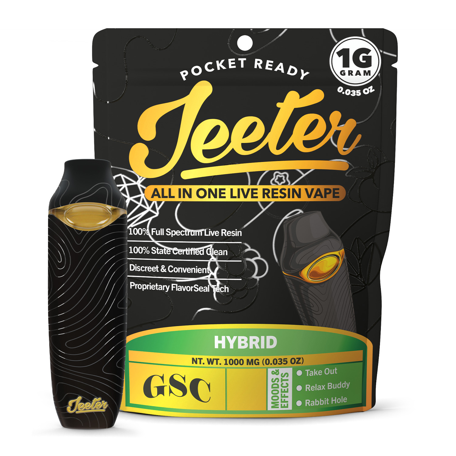 Jeeter Girl Scout Cookies - 1000mg Live Resin AIO Vape
