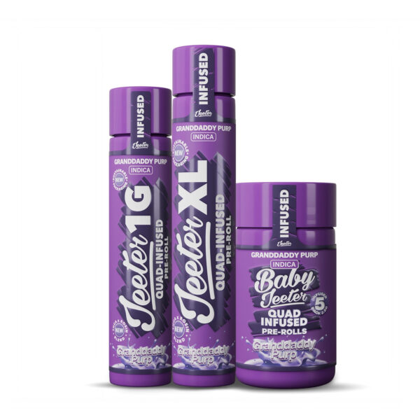 Jeeter Granddaddy Purp - Quad-Infused Pre-rolls