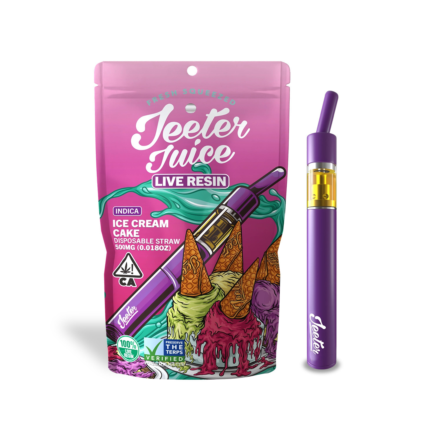Jeeter Ice Cream Cake 500mg Vape - Concentrates