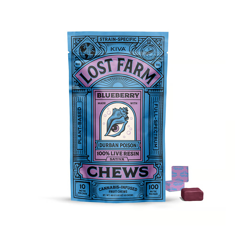 Lost Farm - Blueberry x Durban Poison Live Resin Chews