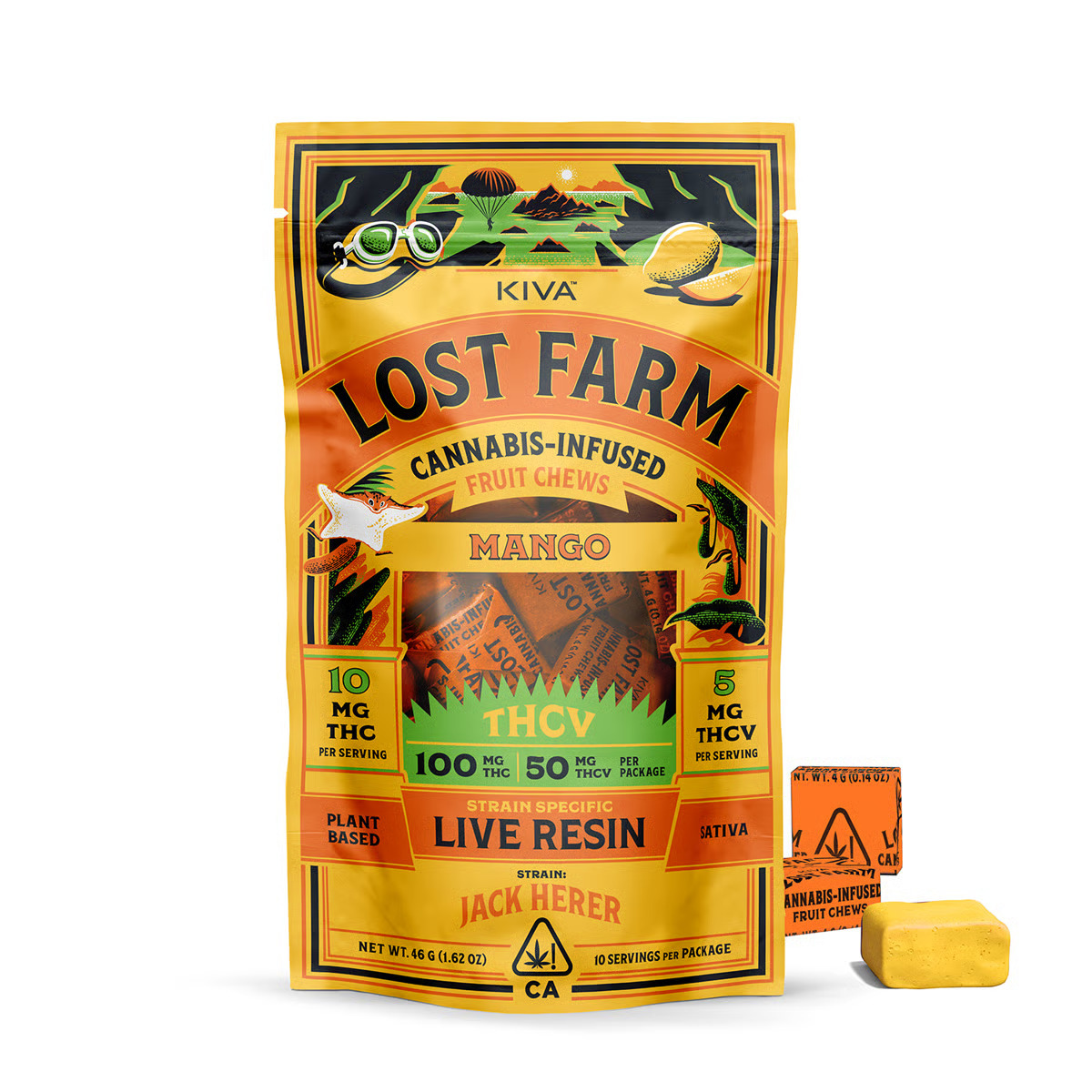 Lost Farm - Mango x Jack Herer Live Resin Chews
