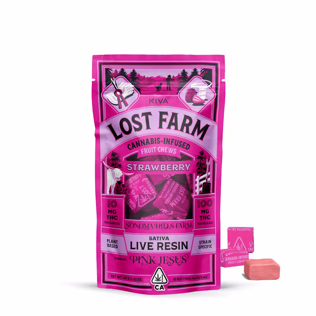Lost Farm - Strawberry x Pink Jesus Live Resin Chews