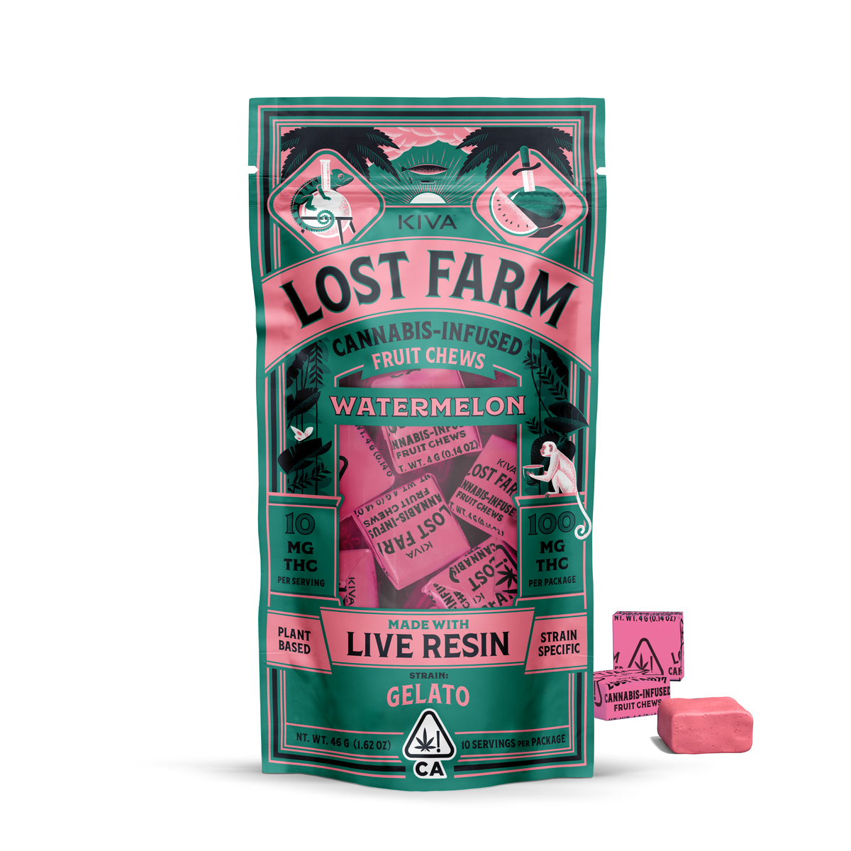 Lost Farm - Watermelon x Gelato Live Resin Chews