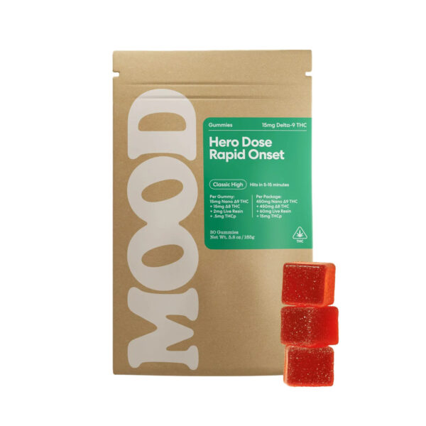 Mood - Hero Dose Rapid Onset THC Gummies