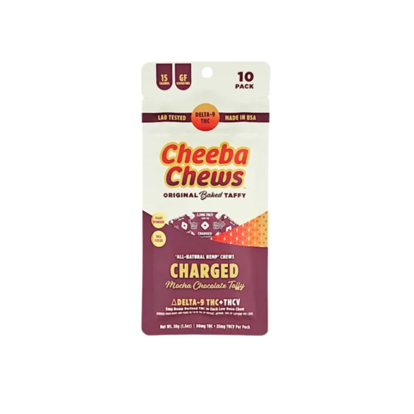 Cheeba Chews - Charged Mocha Chocolate Taffy (THC+THCV)