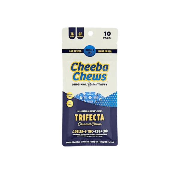 Cheeba Chews - Trifecta Caramel Taffy (THC+CBG+CBD)