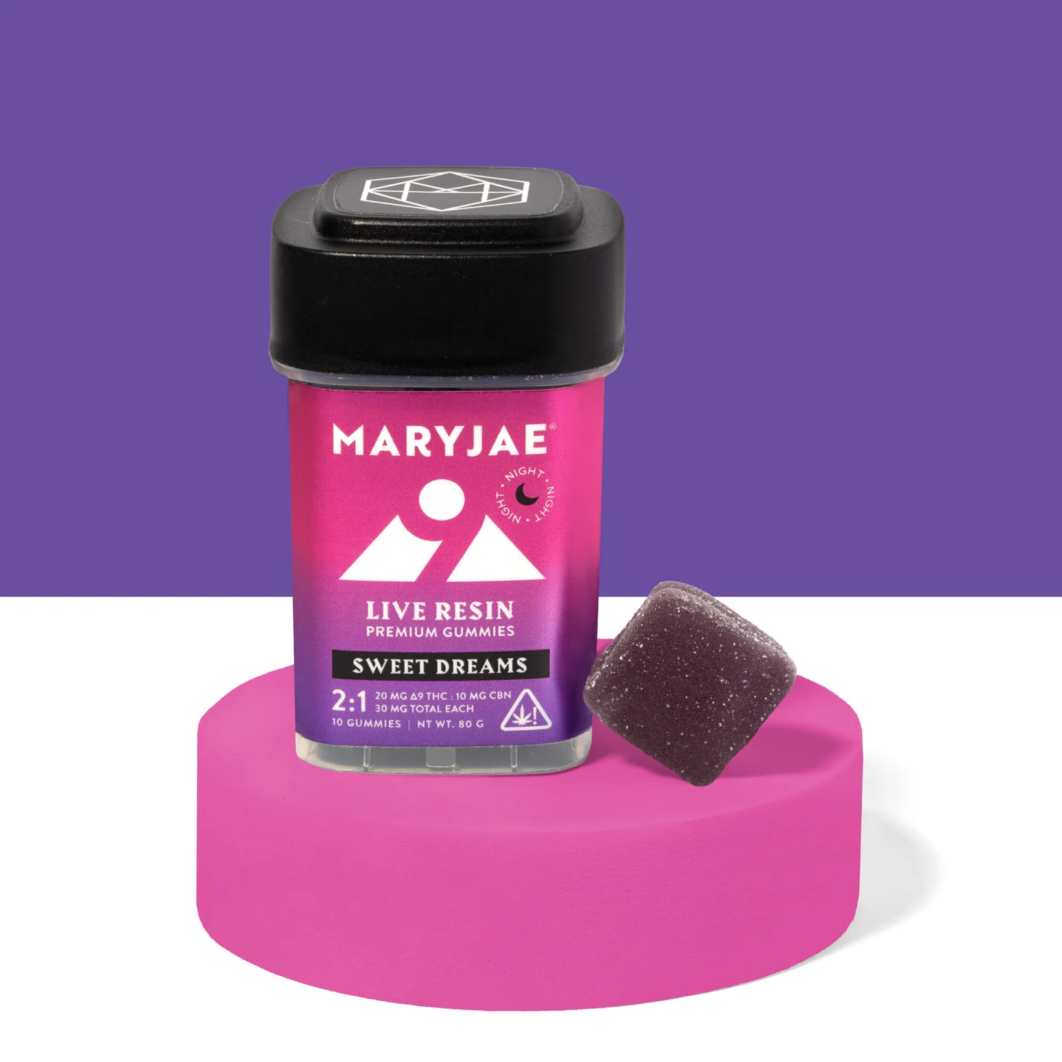 Maryjae - Sweet Dreams Live Resin 20mg Gummies (THC+CBN)